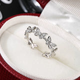 Shining Butterfly Adjustable Opening Ring for Women