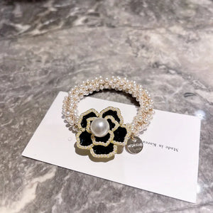 Silk Hair Hoop for Women Party Accessories Big Retro Bow Scrunchie