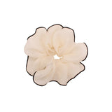 Silk Hair Hoop for Women Party Accessories Big Retro Bow Scrunchie