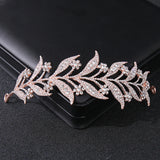 Crystal Leaf Vine Bridal Tiaras Wedding Hair Accessories