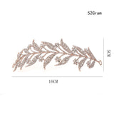 Crystal Leaf Vine Bridal Tiaras Wedding Hair Accessories