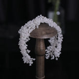 Silver Crystal Hairband Rhinestones Tiaras Crown Bridal Headpiece