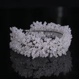 Silver Crystal Hairband Rhinestones Tiaras Crown Bridal Headpiece