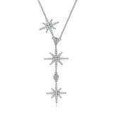Star Charm Pendant Necklace for Women Wedding
