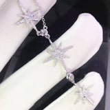 Star Charm Pendant Necklace for Women Wedding