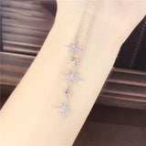 Star Charm Pendant Necklace for Women Wedding