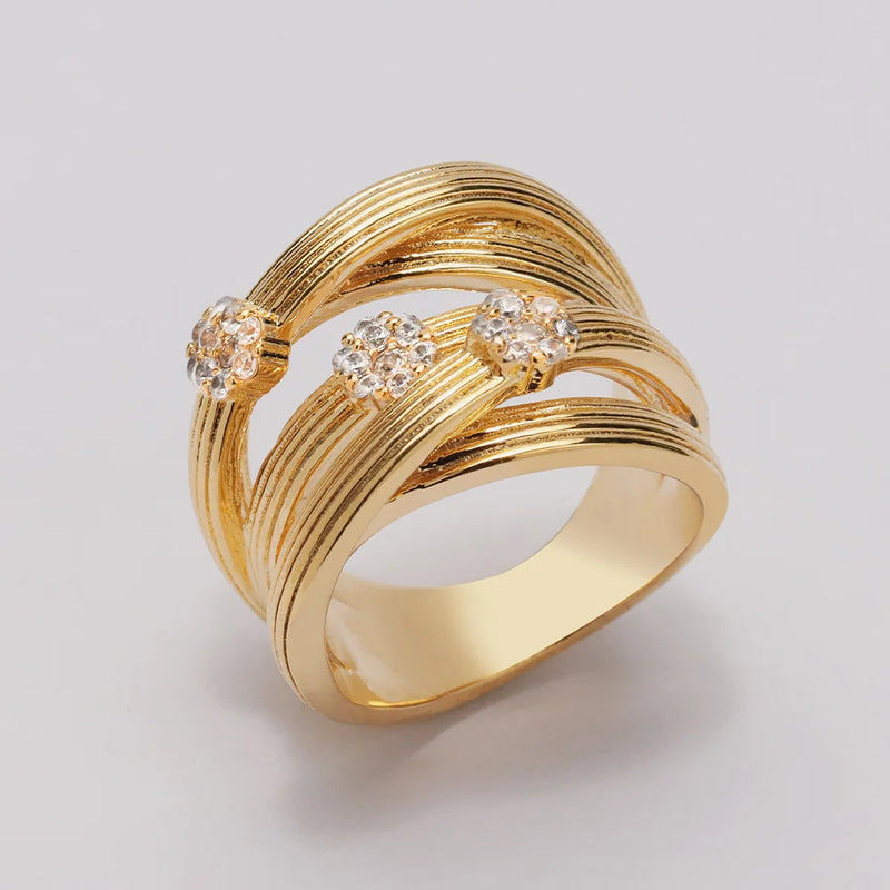 Silver Plum Blossom Branch Stones CZ Women Rings Wedding Jewelry