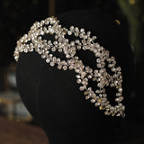 Silver Rhinestone Crystal Headbands for Women Wedding Hair Vines