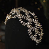 Silver Rhinestone Crystal Headbands for Women Wedding Hair Vines