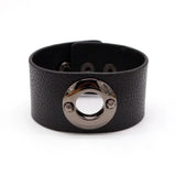 Geometric Buckle Leather Bracelet for Women