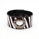 Geometric Buckle Leather Bracelet for Women