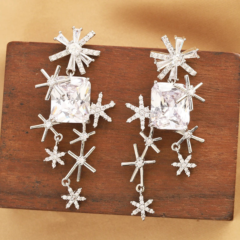 Geometric Lines Hollow Earrings for Women Unique Jewelry