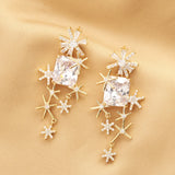 Geometric Lines Hollow Earrings for Women Unique Jewelry