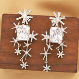 Geometric Lines Hollow Earrings for Women Unique Jewelry
