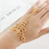 Moon Shaped Women Charm Bracelet Wedding Jewelry