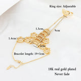 Moon Shaped Women Charm Bracelet Wedding Jewelry