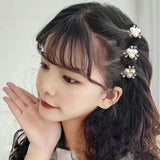 Simulated Pearl Hair Clips Pins Flower Buckle Hairpin for Women Kids Wedding