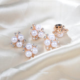 Simulated Pearl Hair Clips Pins Flower Buckle Hairpin for Women Kids Wedding