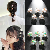 Simulated Pearl Hair Clips Pins Flower Buckle Hairpin for Women Kids Wedding