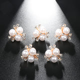 Simulated Pearl Hair Clips Pins Flower Buckle Hairpin for Women Kids Wedding