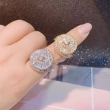 Clear Cubic Zirconia Women Engagement Ring Fasion Jewelry