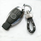 Crystal Car Key Chains for Women Men Girl Keys Holder Bag Pendant Gift