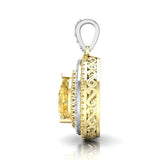 Sparkling Heart Zircon Pendant Necklace Wedding Engagement Jewelry