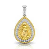 Sparkling Heart Zircon Pendant Necklace Wedding Engagement Jewelry