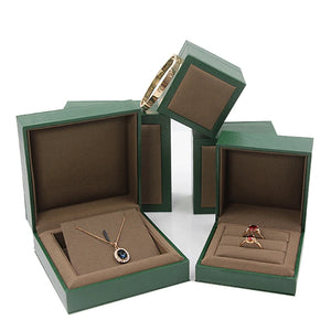 Square Jewelry Display Case Portable Travel Storage Organizer