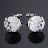 Stainless Dollar Flag Cufflinks Funny Puzzle Cuffs