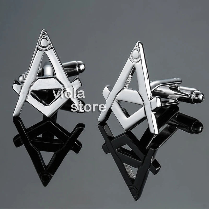 Stainless Dollar Flag Cufflinks Funny Puzzle Cuffs