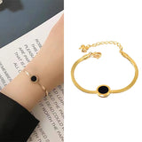 Stainless Steel Bracelet Round Titanium Steel African Jewelry