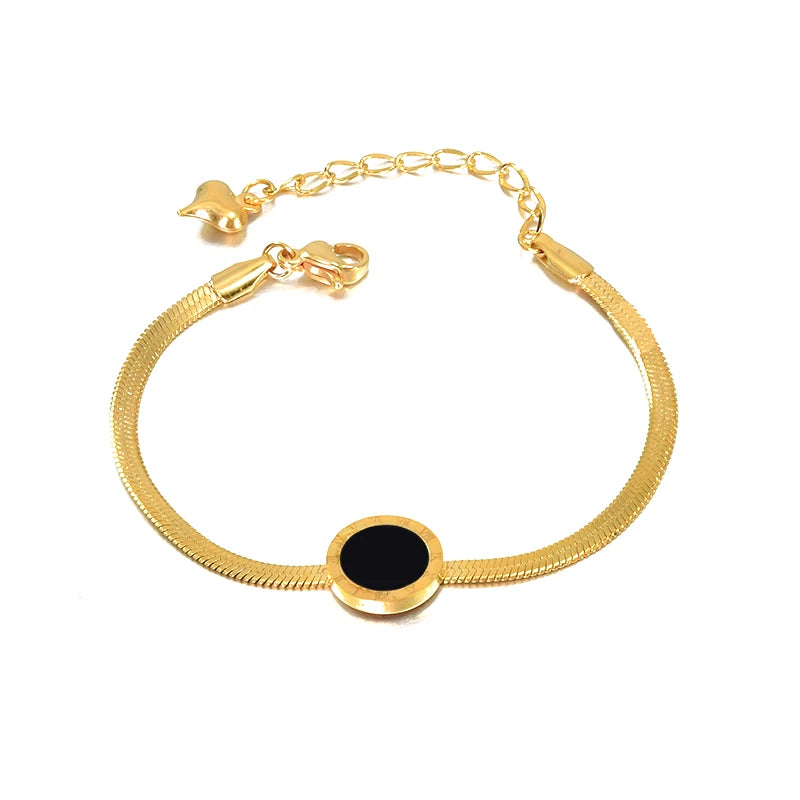Stainless Steel Bracelet Round Titanium Steel African Jewelry