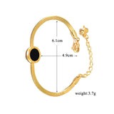 Stainless Steel Bracelet Round Titanium Steel African Jewelry