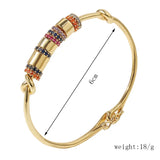 Stainless Steel Zircon Bangle Boho Jewelry Gift