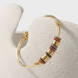 Stainless Steel Zircon Bangle Boho Jewelry Gift