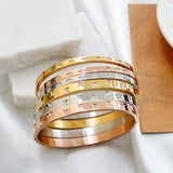 Star Shape Bracelet Stainless Steel Bangle Plated for Women