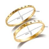 Star Shape Bracelet Stainless Steel Bangle Plated for Women