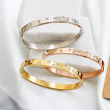 Star Shape Bracelet Stainless Steel Bangle Plated for Women
