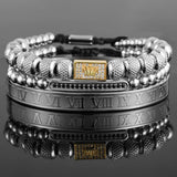 Stainless Steel King Crown Bracelet Men Adjustable Bangle