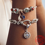 Pav Zircon Infinite Hearts Charm Fits Bracelet Silver Jewelry