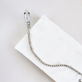 Snake Hairpin with Rhinestone Tassel Chain Pendant