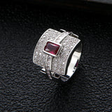 Cubic Zircon Stackable Ring Engagement Dubai Bridal Top Finger J1924