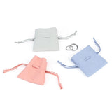 Suede Jewelry Ornaments Storage Pouch Microfiber Necklace Bag