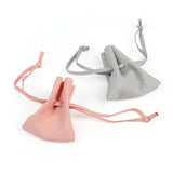 Suede Jewelry Ornaments Storage Pouch Microfiber Necklace Bag