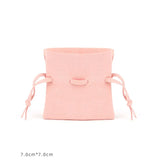 Suede Jewelry Ornaments Storage Pouch Microfiber Necklace Bag