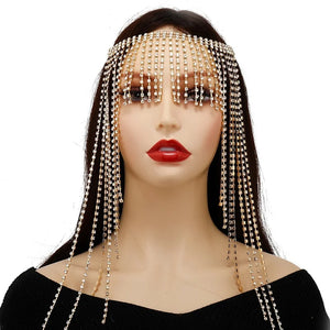 Crystal Headband Vintage Boho Rhinestone Hair Band Bridal Wedding Accessories
