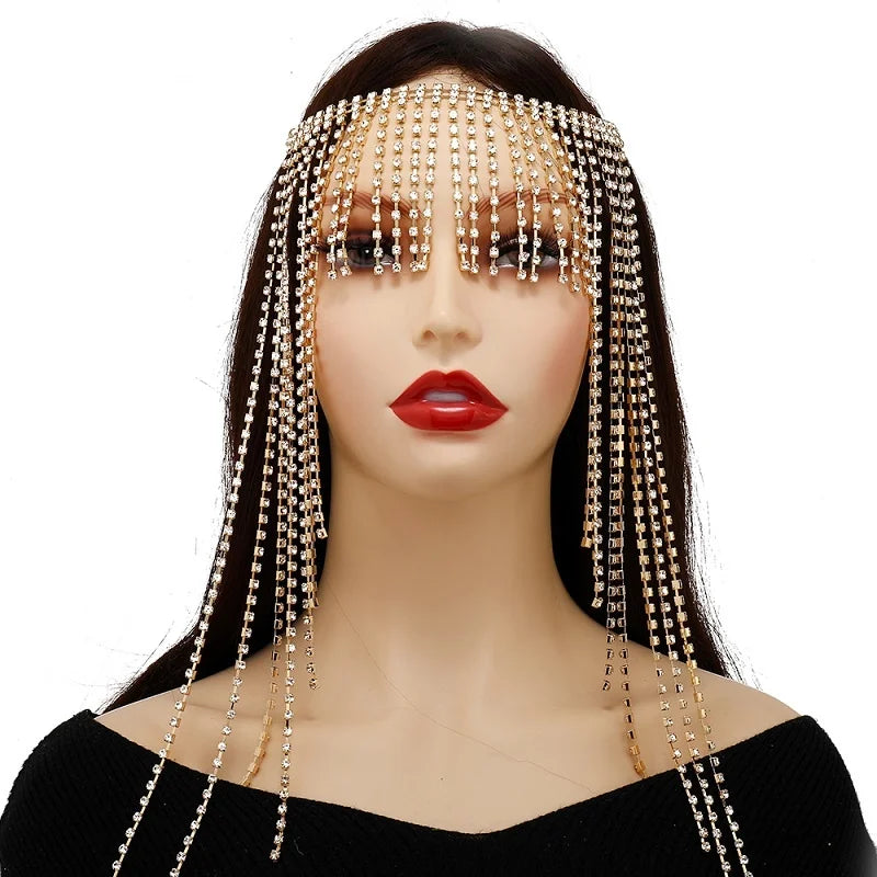 Crystal Headband Vintage Boho Rhinestone Hair Band Bridal Wedding Accessories