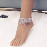 Rhinestone Anklet Chain Crystal Beach Bridal Foot Chain