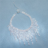 Rhinestone Anklet Chain Crystal Beach Bridal Foot Chain
